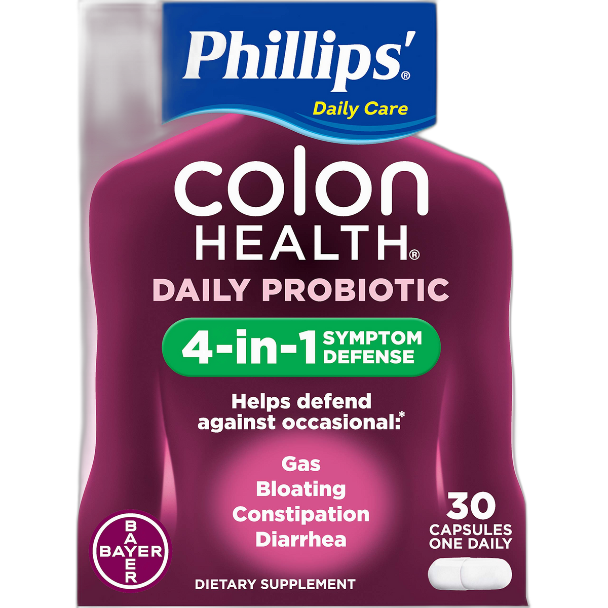 Phillips' Colon Health Capsules 30 Capsules (Pack of 3)
