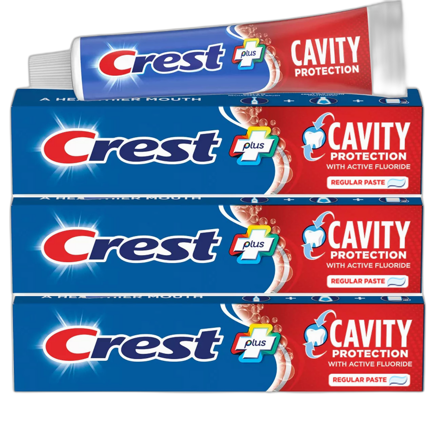 Crest Toothpaste Cavity Protection Regular (Pack of 3)