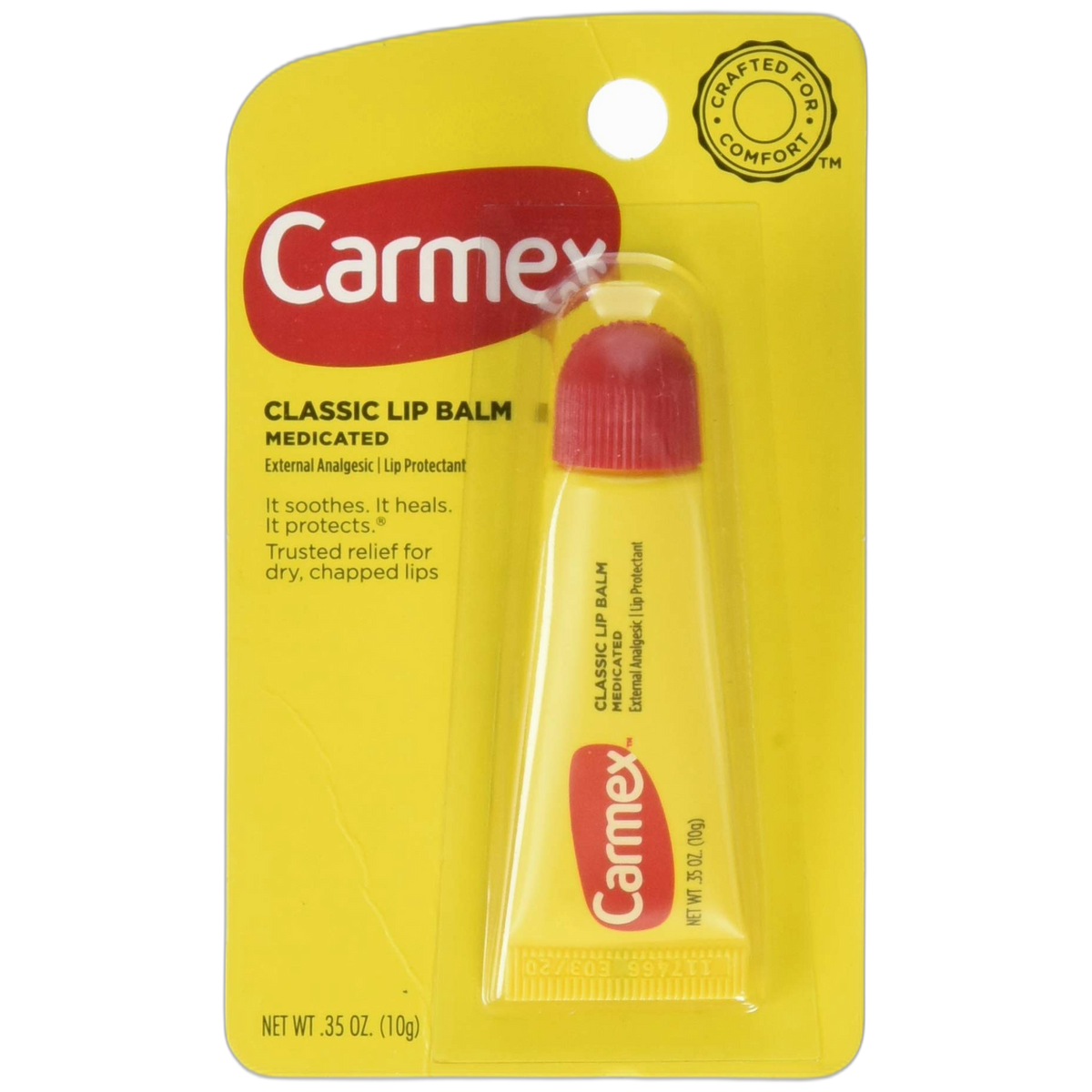 Carmex Classic Lip Balm, Medicated, 0.35 oz