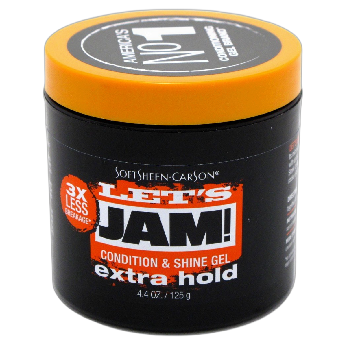 Lets Jam Condition & Shine Gel Extra Hold 4.4 Ounce Jar (130ml) (2 Pack)