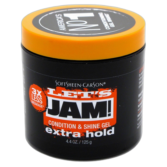 Lets Jam Condition & Shine Gel Extra Hold 4.4 Ounce Jar (130ml) (2 Pack)
