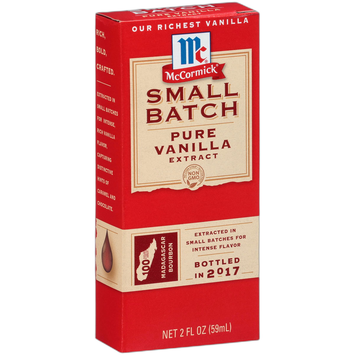 McCormick Vanilla Extract, Pure, Small Batch, Made with Madagascar Bourbon Vanilla Beans, 2 fl oz