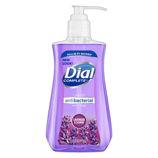 Dial Antibacterial Liquid Hand Soap, Lavender & Twilight Jasmine, 7.5 Fluid Ounces