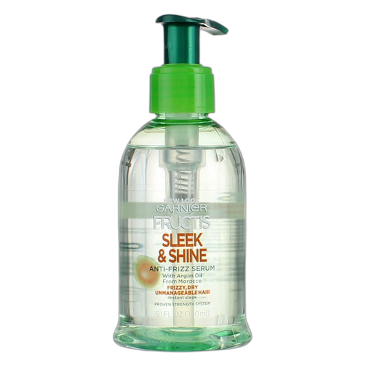 Garnier Fructis Serum Anti-Frizz Sleek & Shine 5.1 Ounce (150ml) (6 Pack)