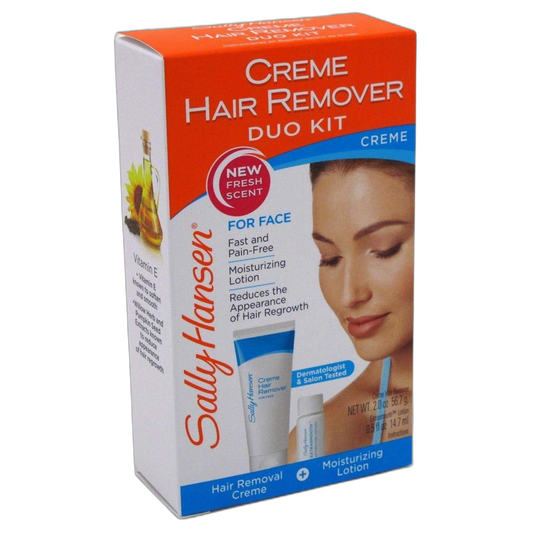Sally Hansen Creme Hair Remover Duo Kit For Face (3 Pack)