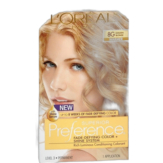 L'Oreal Superior Preference - 8G Golden Blonde (Warmer) 1 Each (Pack of 4)