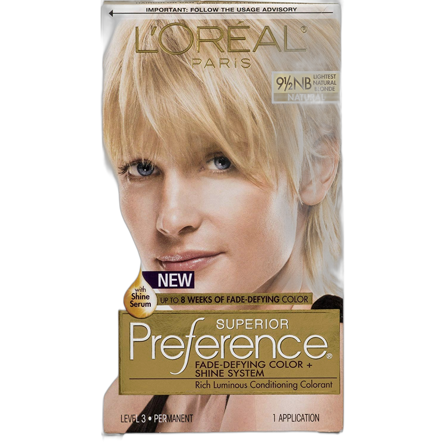 L'Oreal Superior Preference - 9-1/2NB Lightest Natural Blonde (Natural) 1 Each (Pack of 4)
