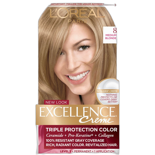 L’Oreal ParisExcellence 8-Medium Blonde Kit 4-Pack