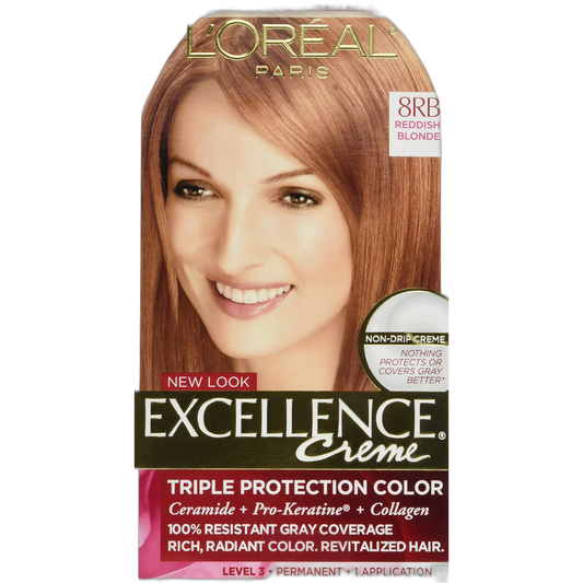 L’Oreal ParisExcellence Creme 8RB Medium Reddish Blonde (Warmer) 1 Each (Pack of 4)