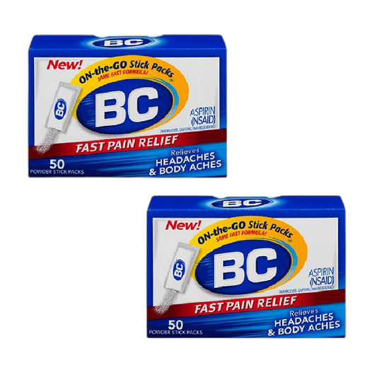 BC Pain Relief Powders, 50 Each (Pack of 2)