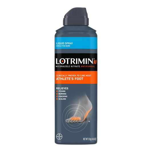 Lotrimin AF Athlete's Foot Liquid Spray, Miconazole Nitrate 2%, Proven Clinically Effective Treatment of Most Athlete's Foot, 4.6 Ounce