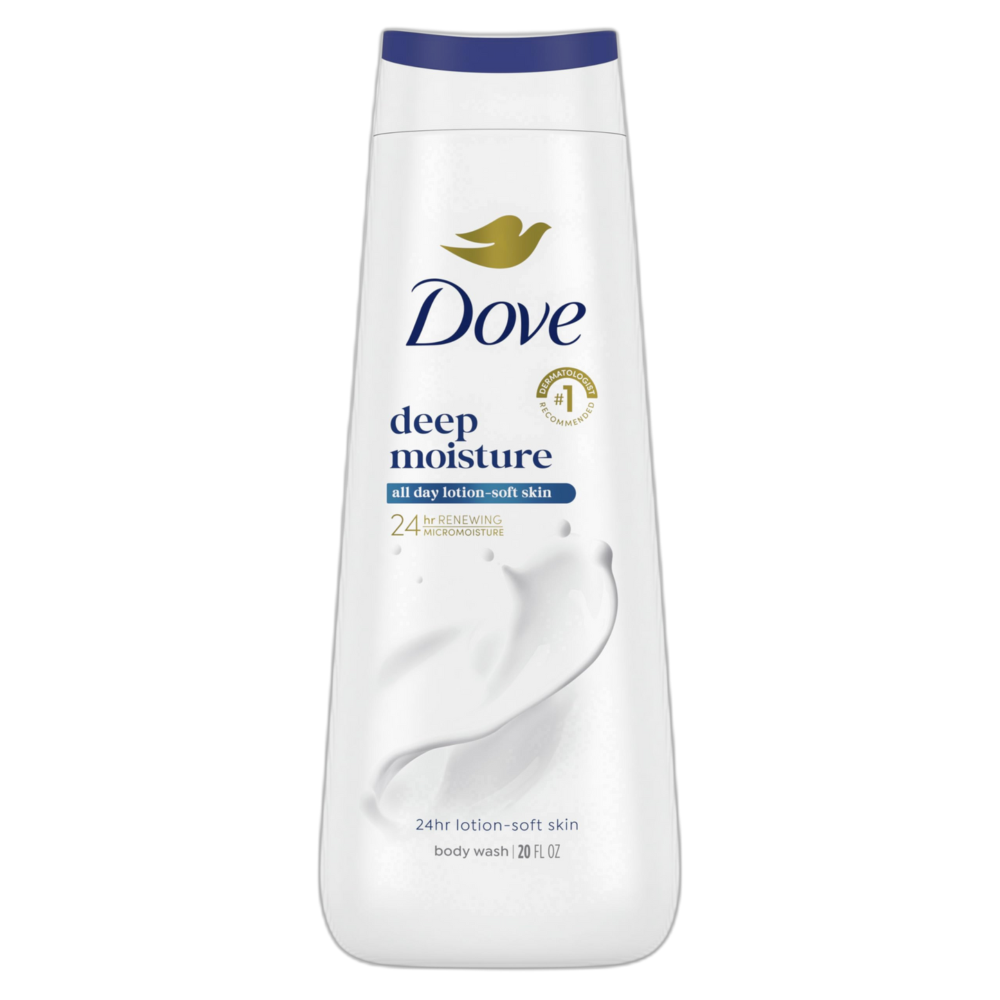 Dove Body Wash Deep Moisture For 24hr Lotion-Soft Skin Moisturizing Skin Cleanser with No Sulfates No Parabens 20 oz
