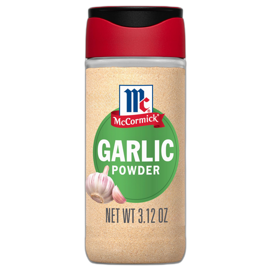 McCormick Garlic Powder, Non GMO, Made from Fresh, Whole Garlic Cloves, For Bringing Consistent Garlic Flavor to Meals & Recipes, 3.12 oz