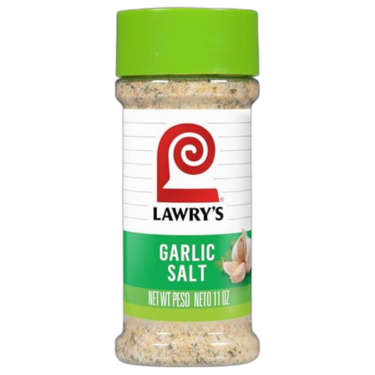 Lawry’s Garlic Salt, Coarse Ground with Parsley, No MSG Added, Kosher Certified, Flavorful Salt for Chicken, Pork & Steak, 11 oz