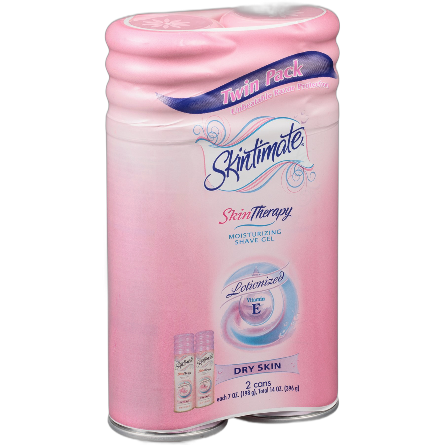 Skintimate DrySkin Shave Gel for Women, 7 oz, 2pk.