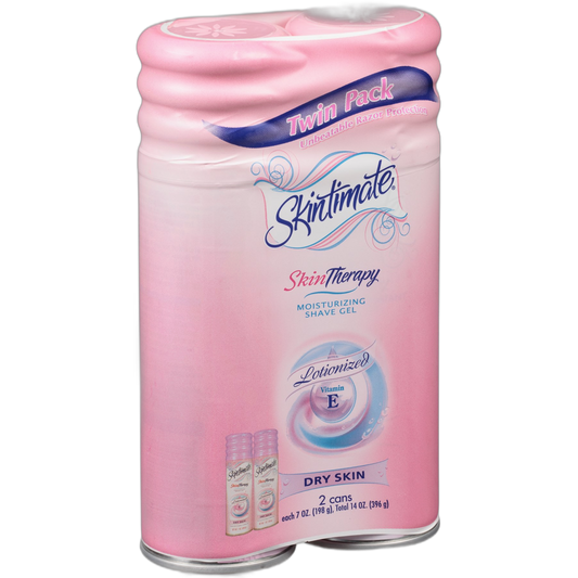 Skintimate DrySkin Shave Gel for Women, 7 oz, 2pk.