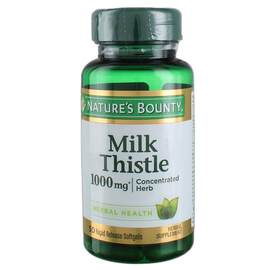 Nature's Bounty Milk Thistle 1000mg Herbal Supplement Softgels - 50 CT