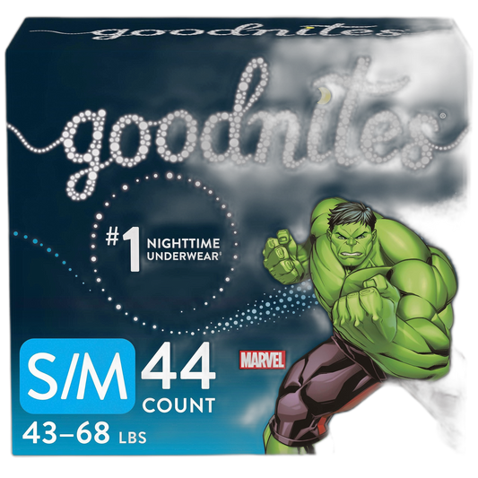 GoodNites Bedwetting Underwear for Boys, S/m, 44 Ct, Size 4-Boy, 44 Count (4344898287)