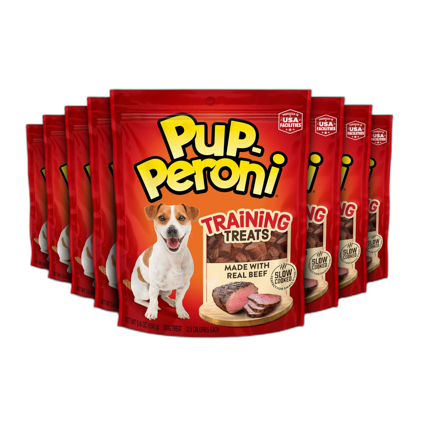 Pup-Peroni Training Dog Treats, Original Beef Flavor, 5.6 Ounce (Pack of 8), Made with Real Beef, Bite Size Rewards