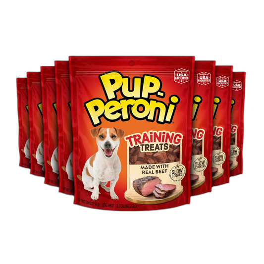 Pup-Peroni Training Dog Treats, Original Beef Flavor, 5.6 Ounce (Pack of 8), Made with Real Beef, Bite Size Rewards