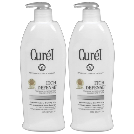 Curel Itch Defense Lotion 13 Ounce Pump (384ml) (2 Pack)