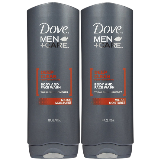Dove Men +Care Body and Face Wash - Deep Clean - 18 oz - 2 pk
