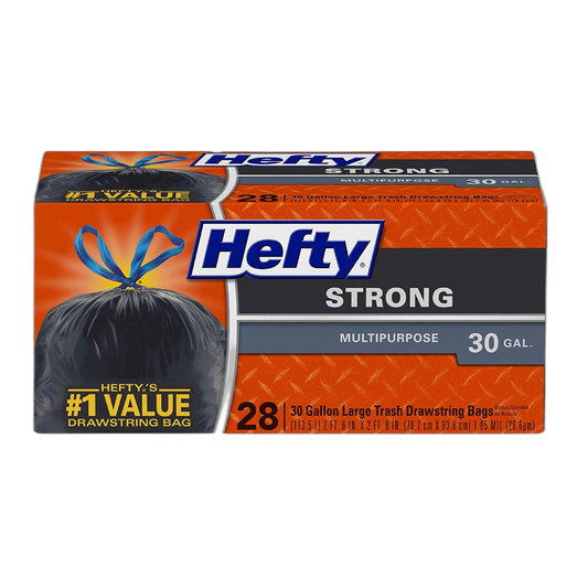 Hefty Strong Large Multipurpose Trash Bags -, 30 Gallon, 28 Count