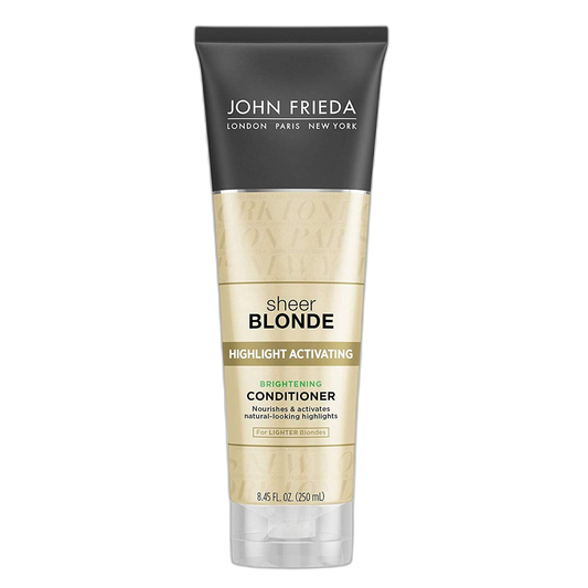 John Frieda Sheer Blonde Highlight Activating Enhancing Conditioner (For Lighter Blondes), 8.45 Oz (Pack of 3)
