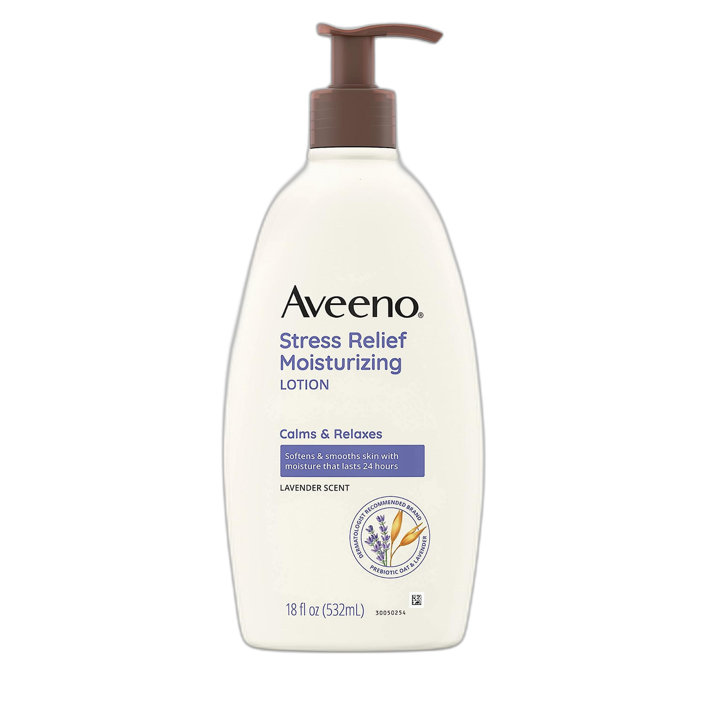 Aveeno Stress Relief Moisturizing Body Lotion with Lavender Scent, Natural Oatmeal to Calm & Relax, Non-Greasy Daily Stress Relief Lotion, 18 fl. oz (Pack of 3)
