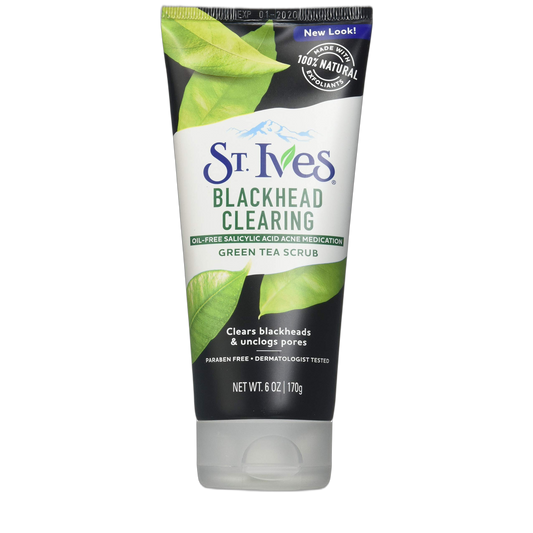 St. Ives Blackhead Clearing Face Scrub Green Tea 6 oz(Pack of 3)
