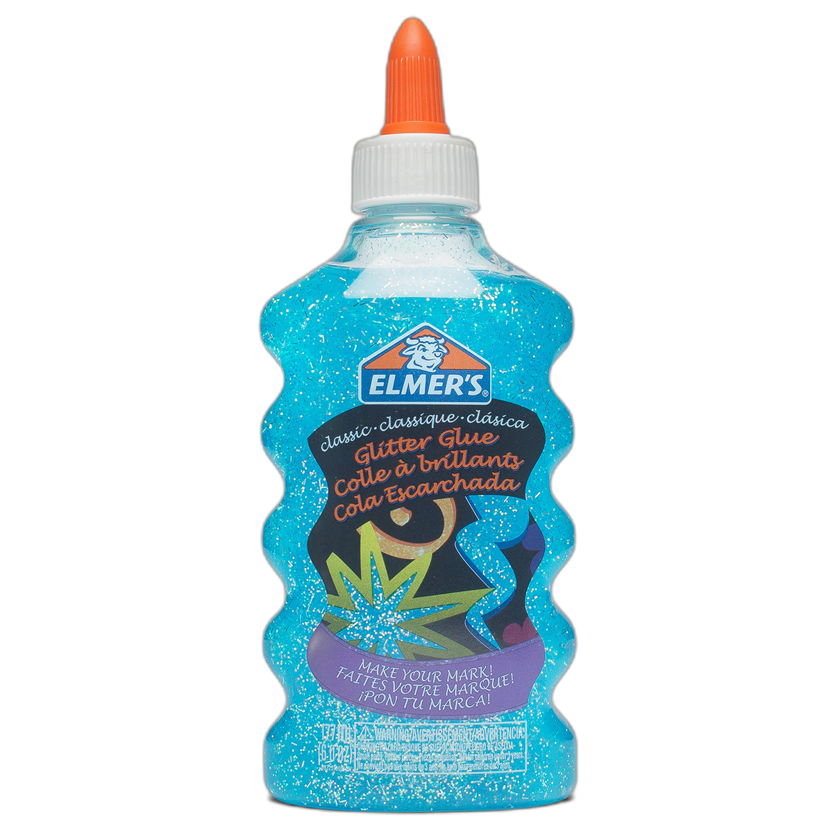 Elmer's 2022912 Liquid Glitter Glue, Washable, Blue, 6 Ounces, 1 Count