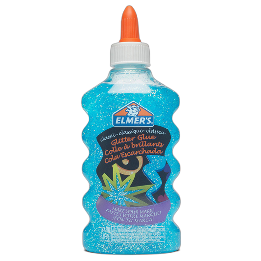 Elmer's 2022912 Liquid Glitter Glue, Washable, Blue, 6 Ounces, 1 Count