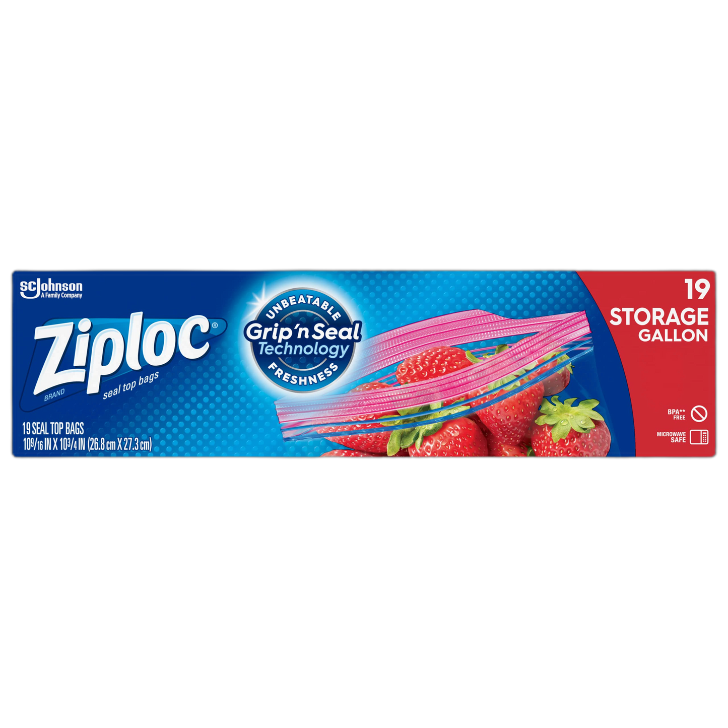 Ziploc Double Zipper Gallon Storage Bags 20 ea