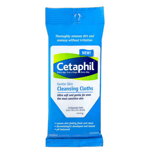 Cetaphil Gentle Cleansing Cloth, 10 Count (Pack of 1)