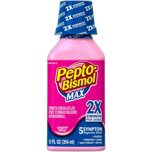 Pepto Bismolmaxliq 12 Size 12z Pepto-Bismol Max Strength Upset Stomach Relief