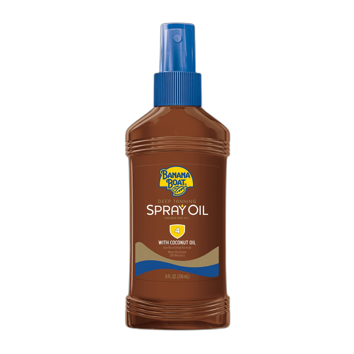Banana Boat Deep Tanning Spray SPF 4, 8 Ounces Each, (Value Pack of 9)