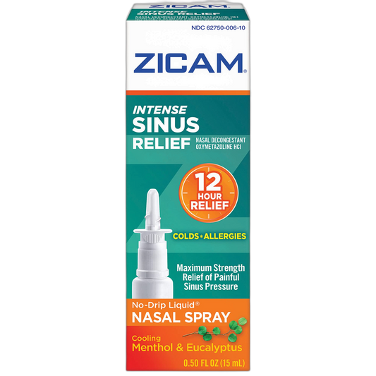 Zicam Intense Sinus Relief Liquid Nasal Gel 0.50 oz (Pack of 12)