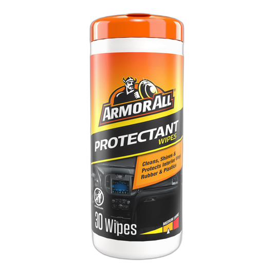 Original Protectant Wipes by Armor All, Car Interior Cleaner Wipes with UV Protection to Fight Cracking & Fading, 30 Count