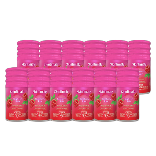 Skintimate Signature Scents Moisturizing Shave Gel for Women Raspberry Rain with Vitamin E and Olive Butter - 2.75 Ounce (Pack of 12)