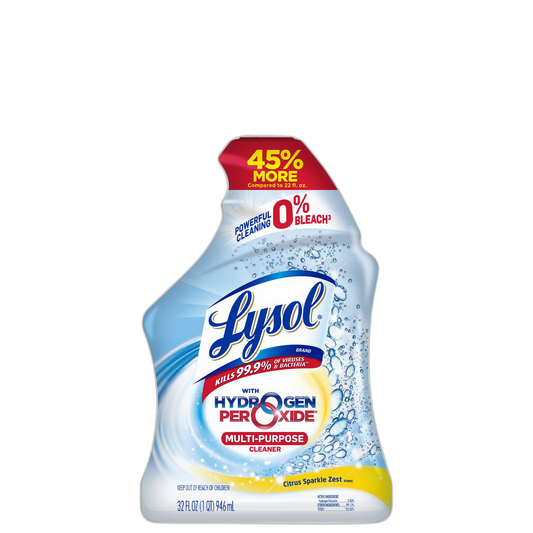 Lysol Cleaner Hydrogen Peroxide Multi-Purpose Cleaner Spray, Citrus, 32 Fluid Ounce