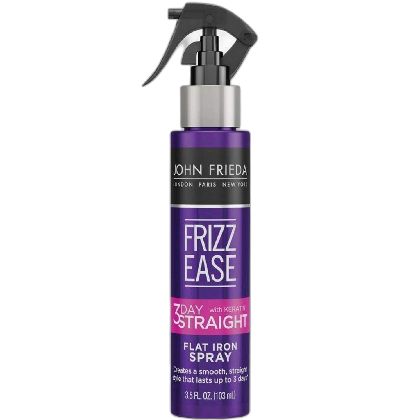 John Frieda Frizz Ease 3-Day Straight Flat Iron Spray 3.5 oz (Pack of 3)