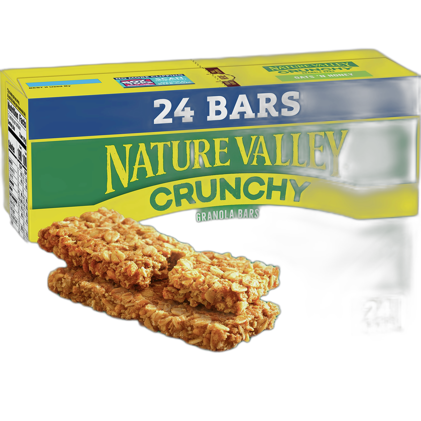 Nature Valley Crunchy Granola Bars, Oats 'n Honey, 24 Bars, 17.88 OZ (12 Pouches)