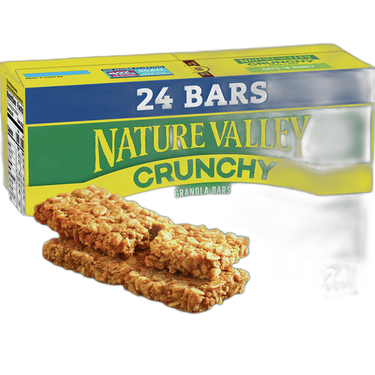 Nature Valley Crunchy Granola Bars, Oats 'n Honey, 24 Bars, 17.88 OZ (12 Pouches)