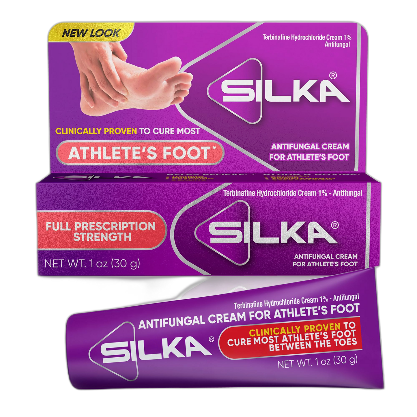 SILKA Anti-Fungal Cream, Clinical Anti-Fungus Foot Treatment, Jock Itch & Ringworm Remedy, Maximum Strength, Fast-Acting Relief from Itching & Burning, 1 Oz
