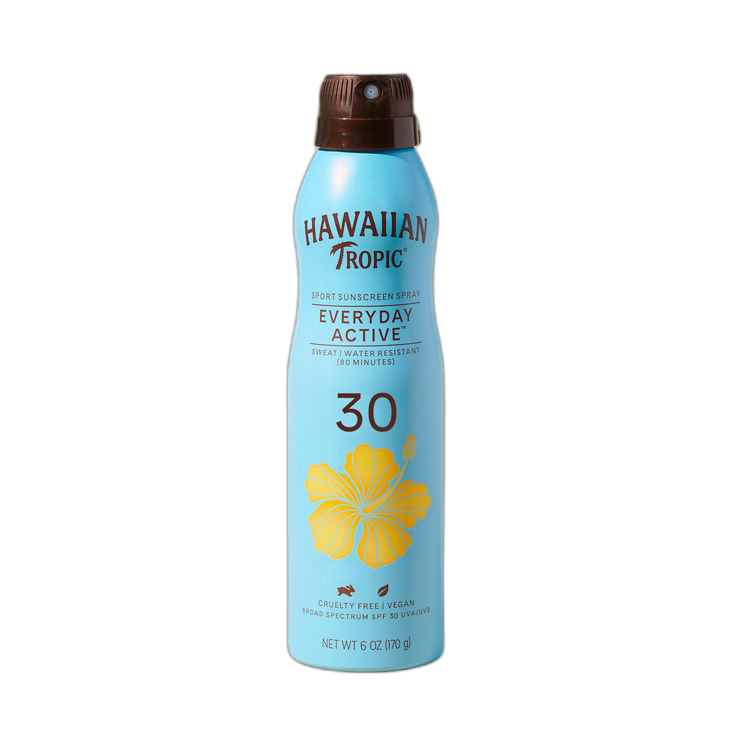 Hawaiian Tropic Everyday Active Clear Spray Sunscreen SPF 30, 6oz | Hawaiian Tropic Sunscreen Spray SPF 30, Sunblock, Oxybenzone-Free, 6oz