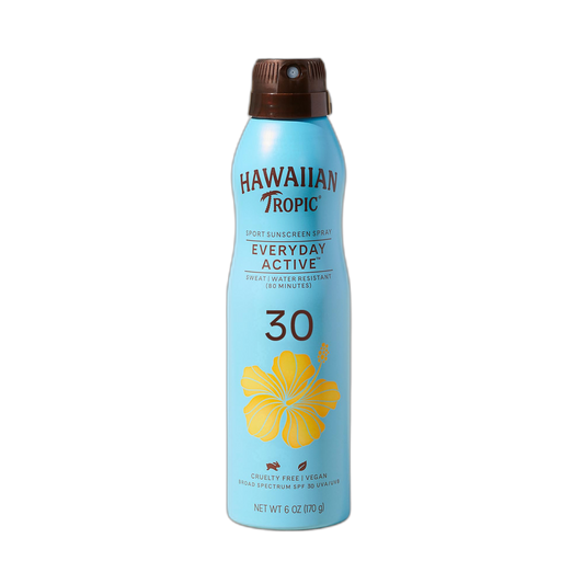 Hawaiian Tropic Everyday Active Clear Spray Sunscreen SPF 30, 6oz | Hawaiian Tropic Sunscreen Spray SPF 30, Sunblock, Oxybenzone-Free, 6oz