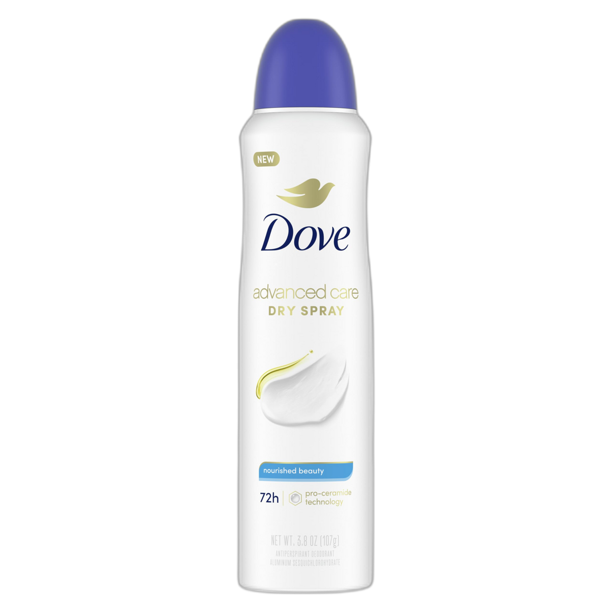 Dove Advanced Care Antiperspirant Deodorant Spray Nourished Beauty Antiperspirant deodorant to help repair skin’s barrier after shaving 72-hour antiperspirant deodorant for soft underarms 3.8 oz