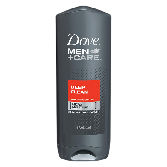Dove Men+Care Body and Face Wash, Deep Clean 18 oz