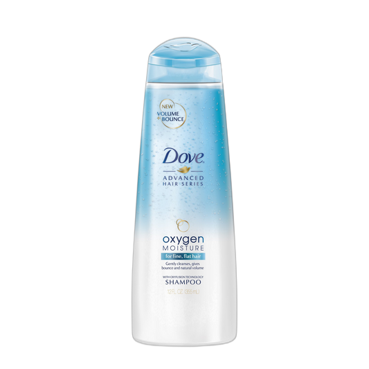 Dove Shampoo, Oxygen Moisture 12 oz
