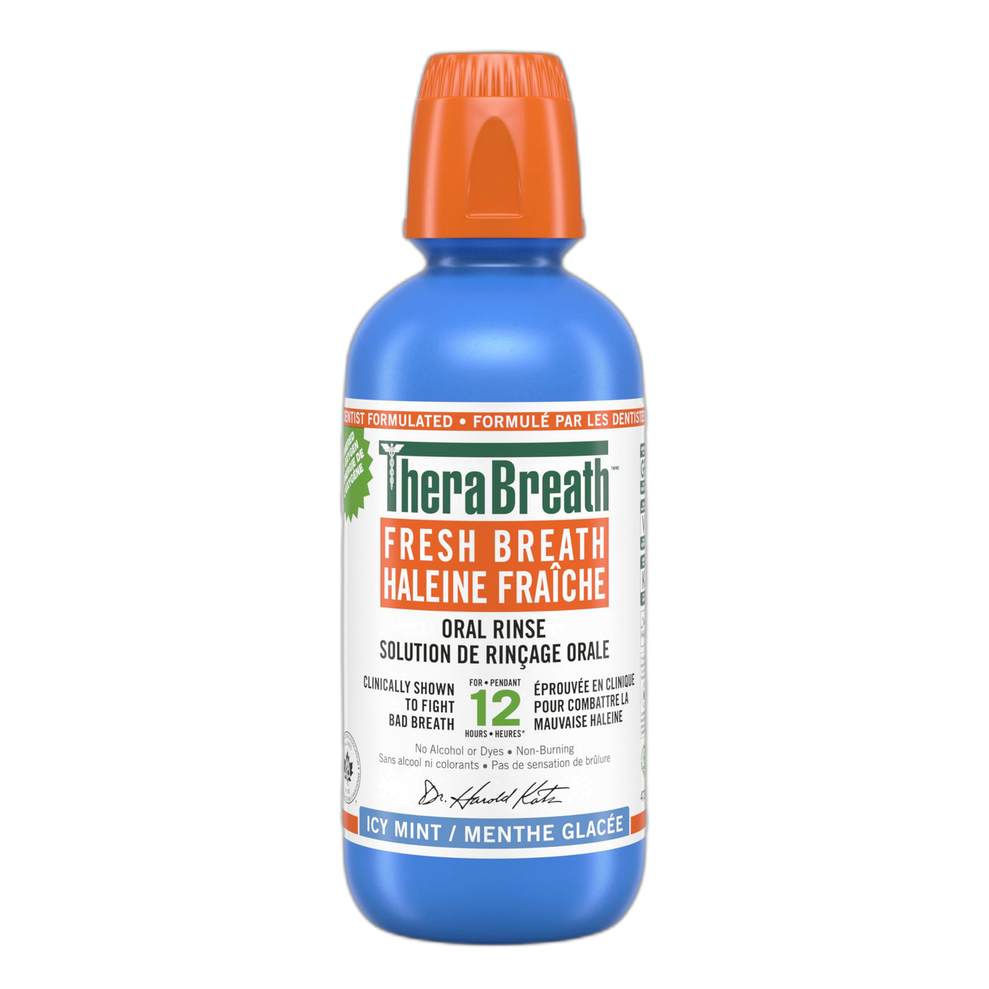 TheraBreath Fresh Breath Oral Rinse, Invigorating ICY Mint Flavor, 16 fl oz (473 ml)